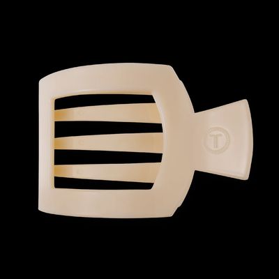 Almond Beige Flat Square Hair Clip