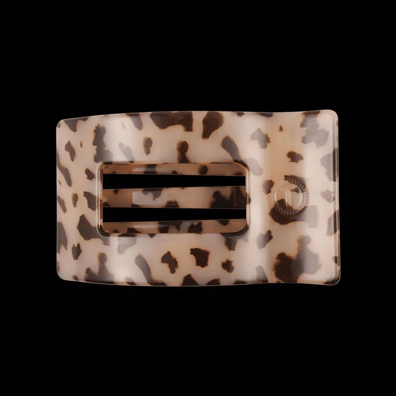 Blonde Tortoise Flat Rectangle Hair Clip