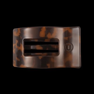 Tortoise Flat Rectangle Hair Clip