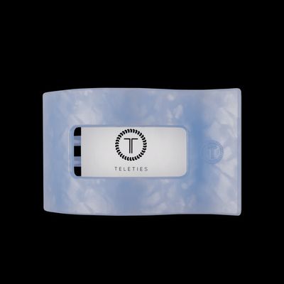 Blue Lagoon Flat Rectangle Hair Clip