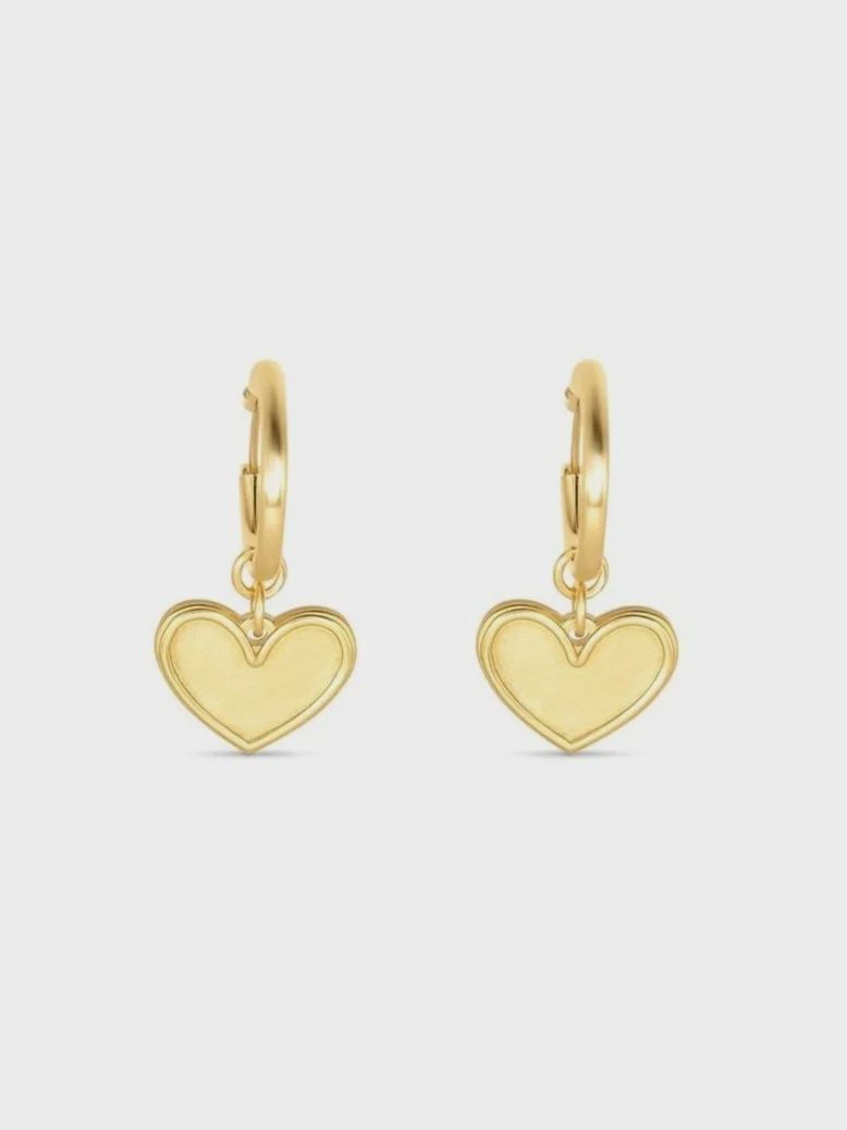 1 Corinthians 13:13 Petite Gold Hoop Earrings