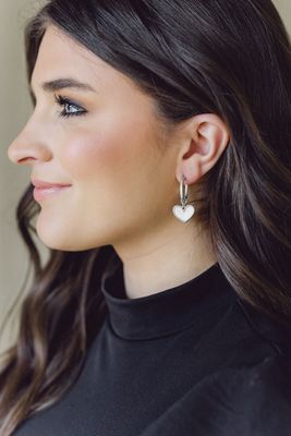 1 Corinthians 13:13 Petite Silver Hoop Earrings
