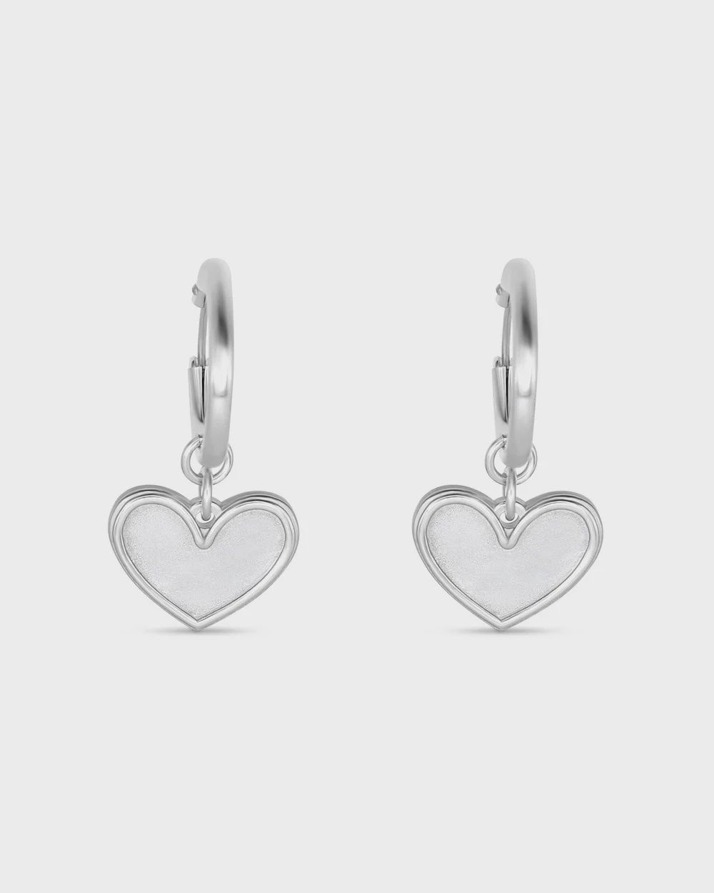 1 Corinthians 13:13 Petite Silver Hoop Earrings