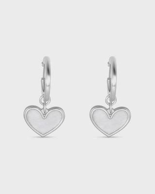 1 Corinthians 13:13 Petite Silver Hoop Earrings