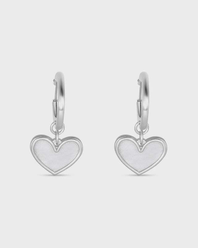 1 Corinthians 13:13 Petite Silver Hoop Earrings