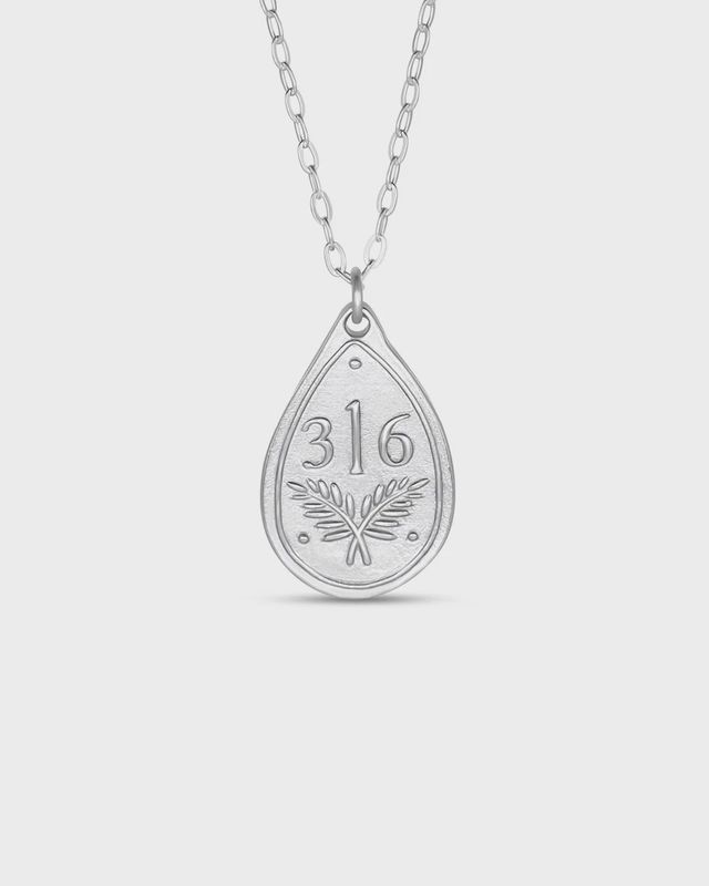 John 3:16 Silver Necklace