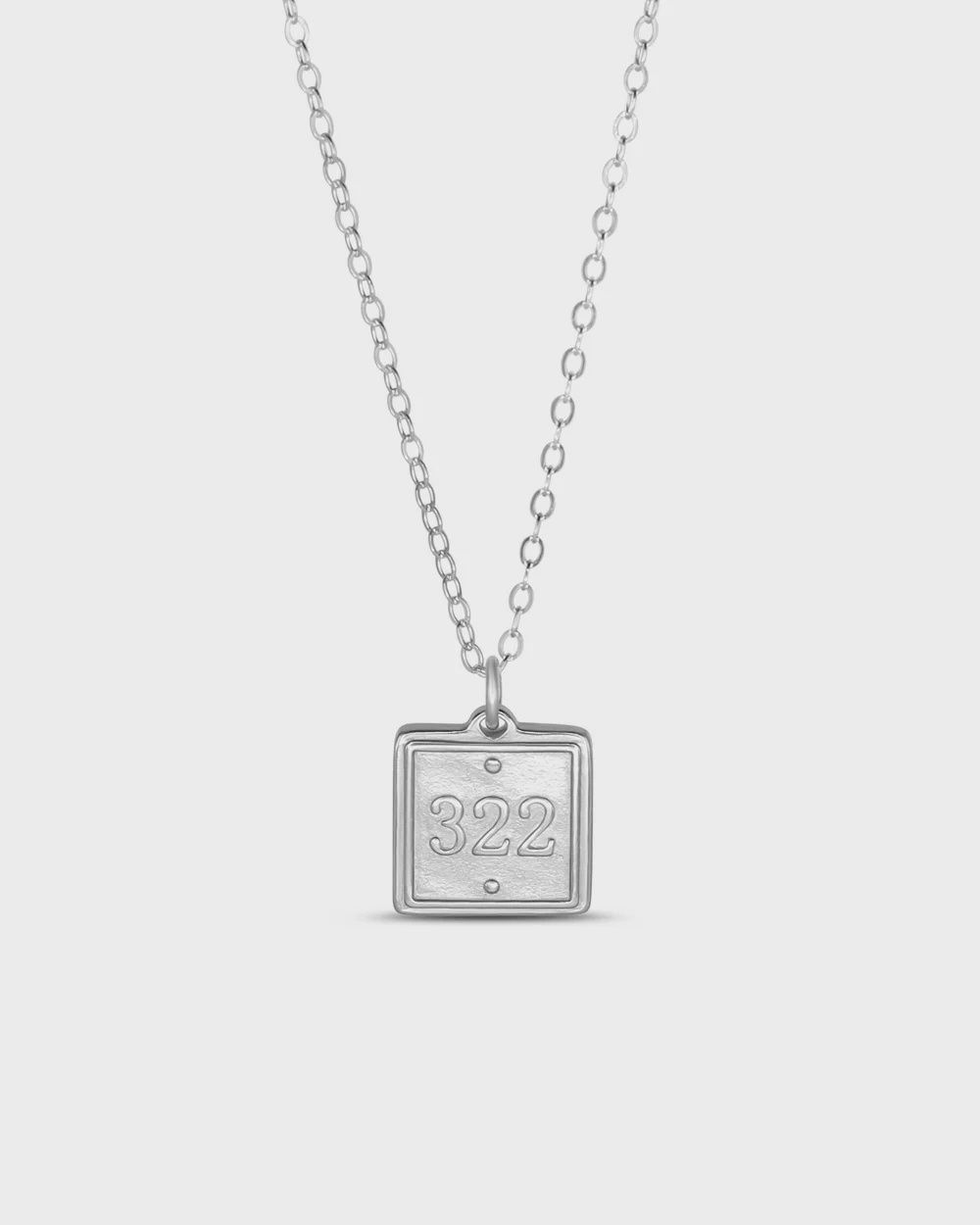 Lamentations 3:22 Petite Silver Necklace