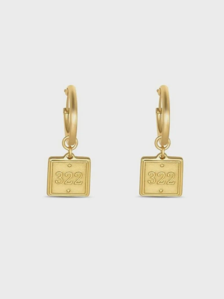 Lamentations 3:22 Petite Gold Hoop Earrings