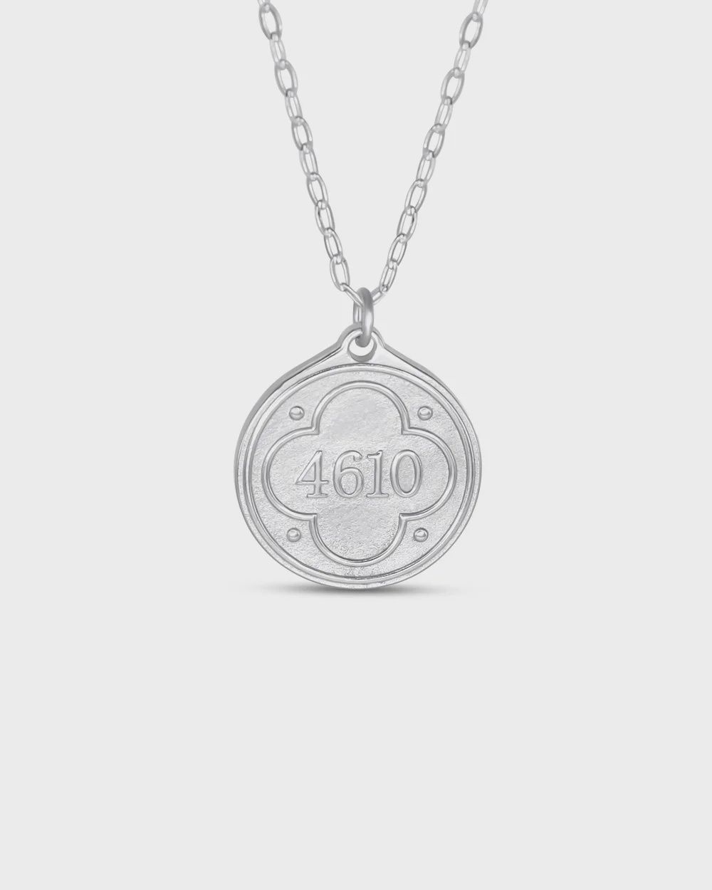 Psalm 46:10 Silver Necklace