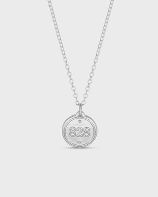 Romans 8:28 Petite Silver Necklace