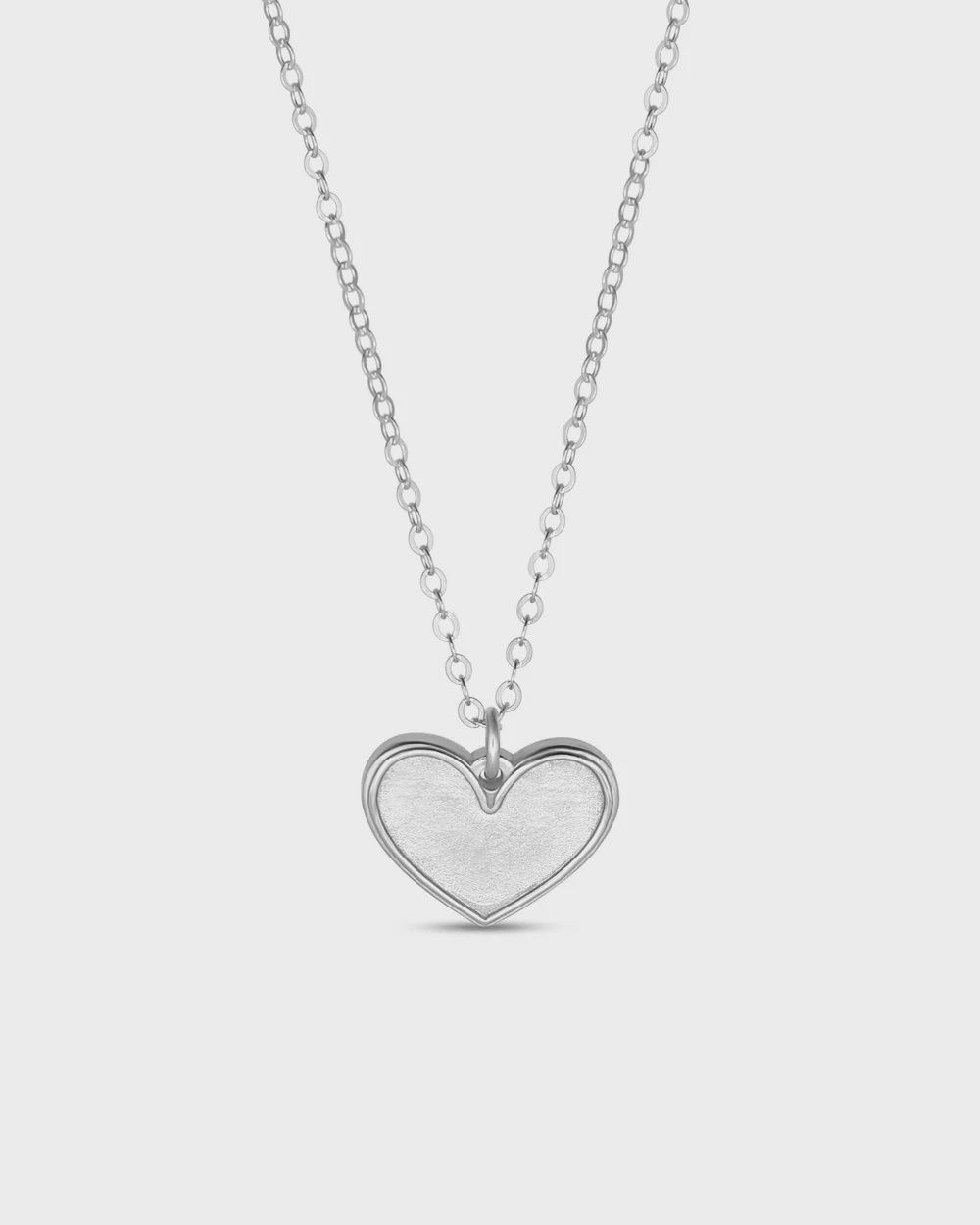 1 Corinthians 13:13 Petite Silver Necklace