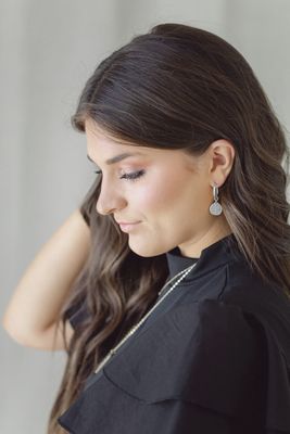 Ephesians 3:18 Petite Silver Hoop Earrings
