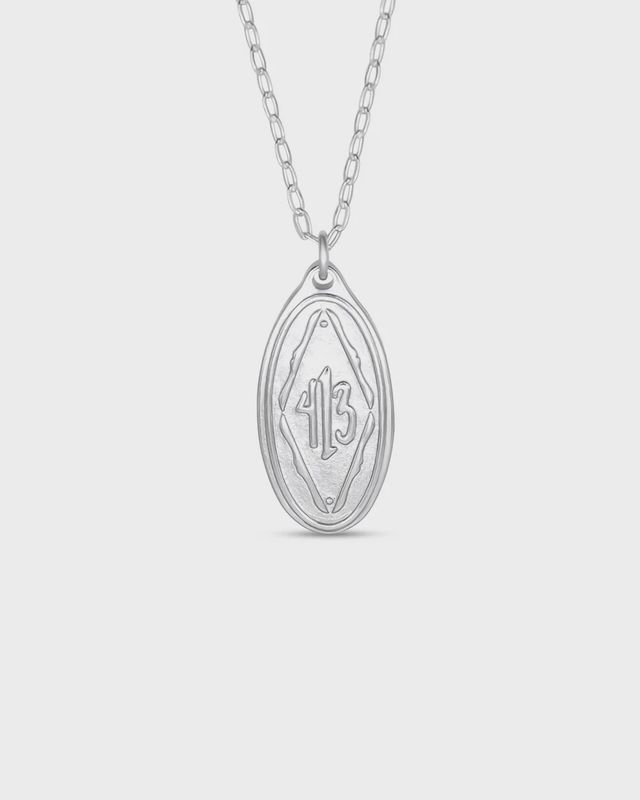 Philippians 4:13 Silver Necklace