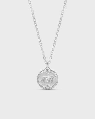 Philippians 4:6-7 Petite Silver Necklace