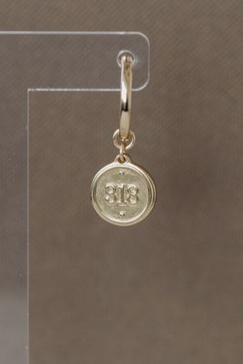 Ephesians 3:18 Petite Gold Hoop Earrings