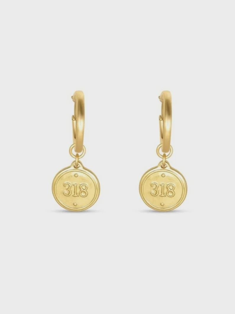 Ephesians 3:18 Petite Gold Hoop Earrings