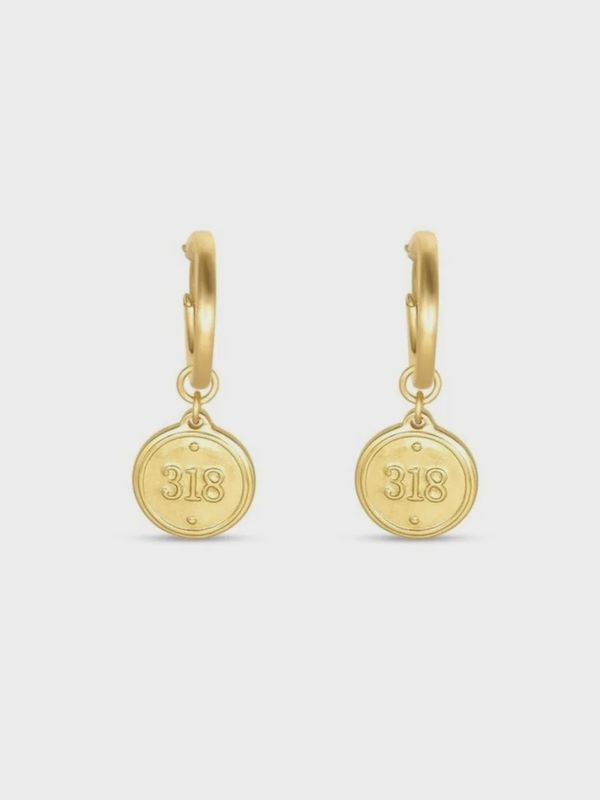 Ephesians 3:18 Petite Gold Hoop Earrings