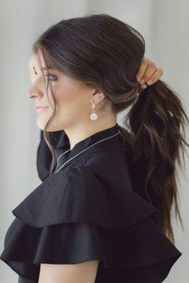 Philippians 4:6-7 Petite Silver Earrings
