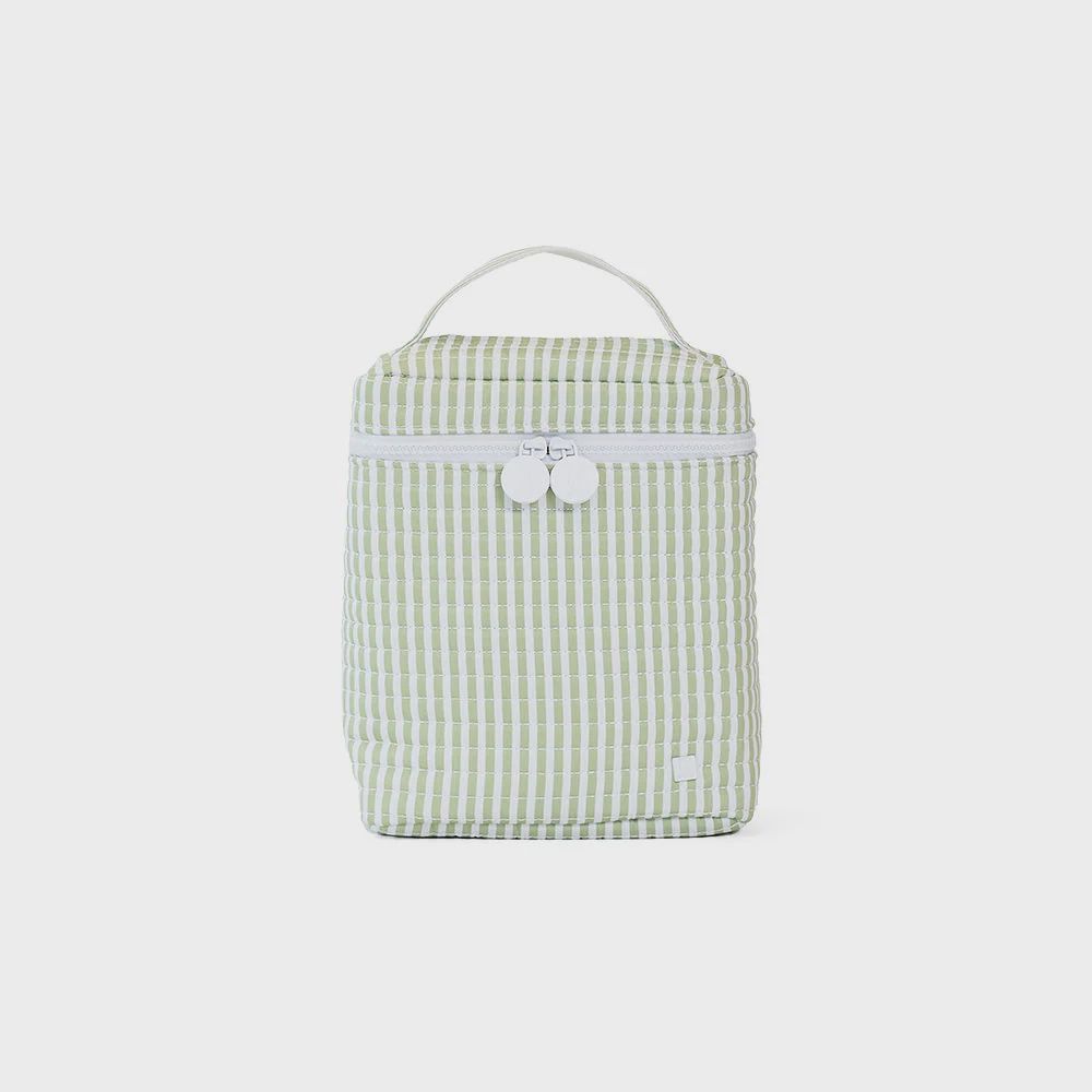 Quilted Go Go Lunch Insulated Bag, Color: Pimlico Stripe Sage