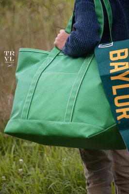 Coated Canvas Maxi Tote