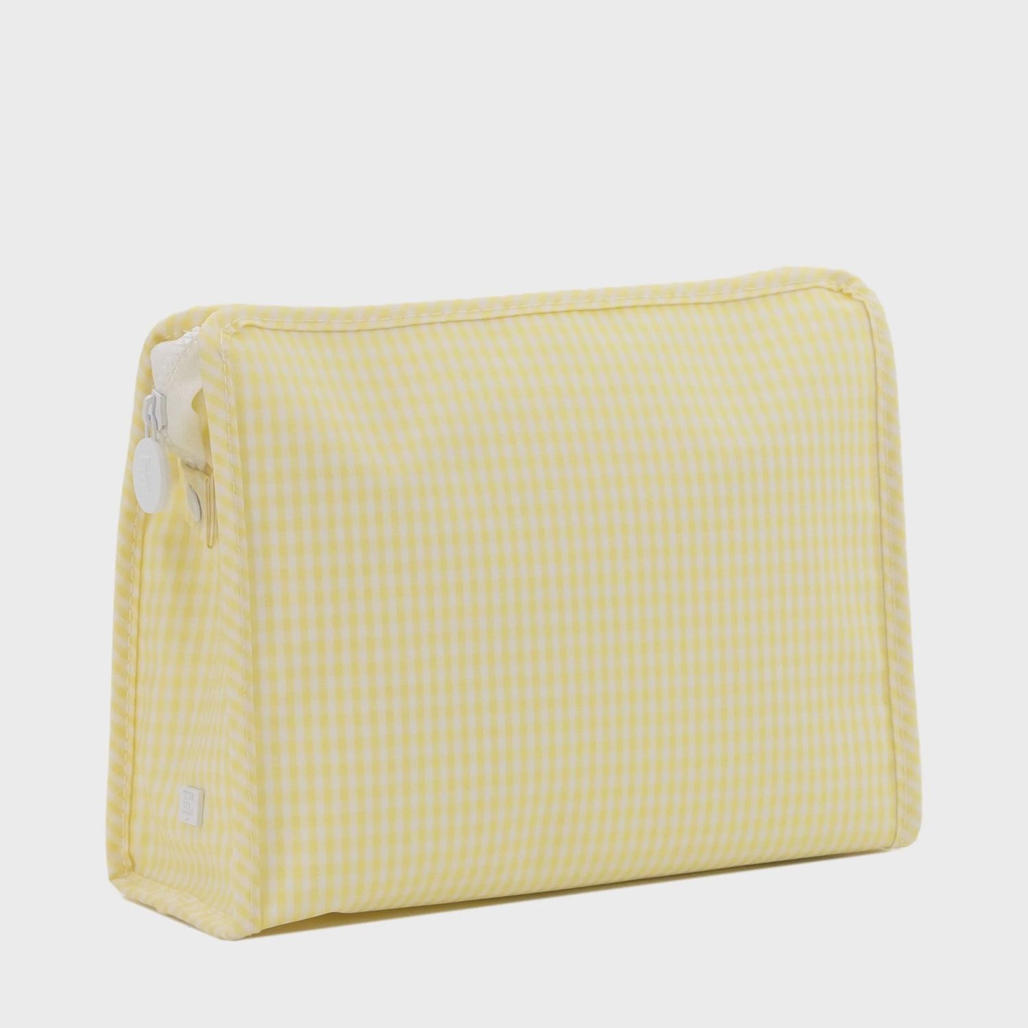 Gingham Buttercup Roadie Zip Pouch