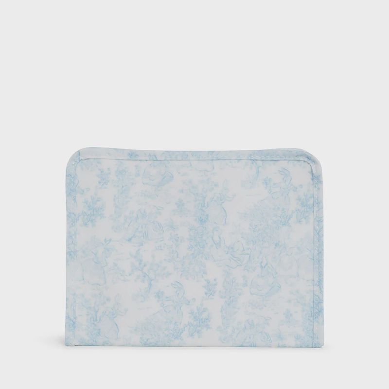 Bunny Toile Blue Roadie Zip Pouch