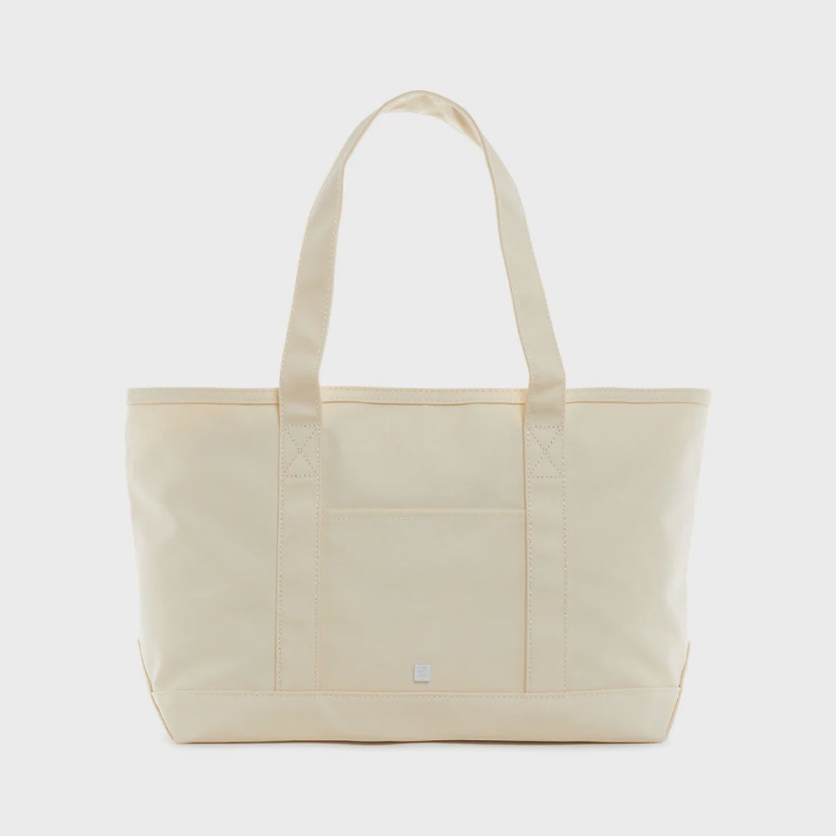 Coated Canvas Medium Tote, Color: Natural