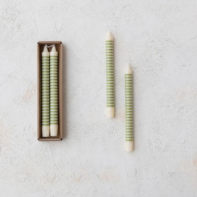 Striped Taper Set of 2