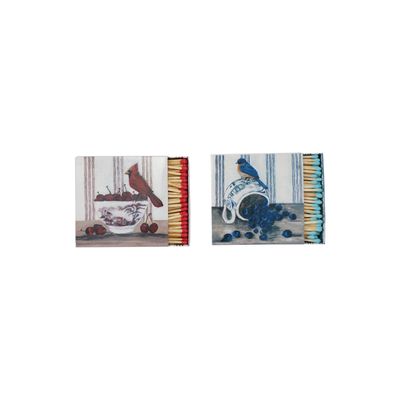 Matchbox with Birds