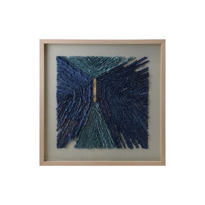 Indigo Butterfly Paper Art