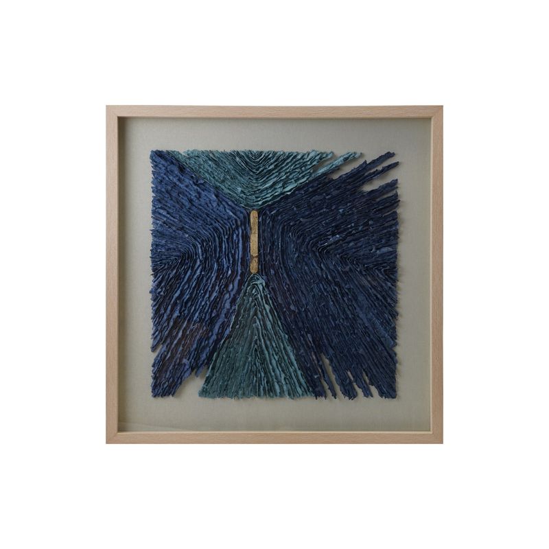 Indigo Butterfly Paper Art