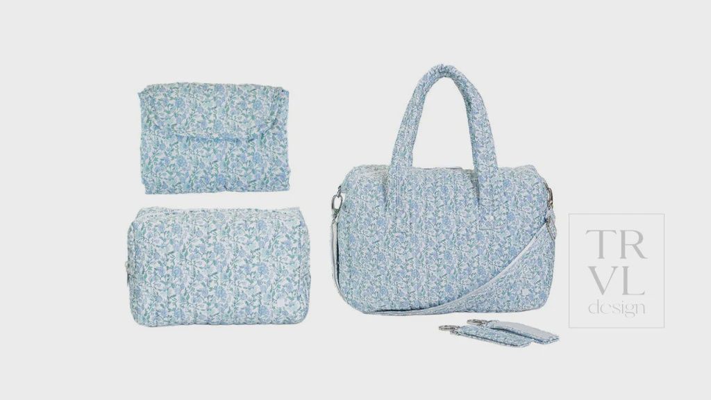 Hamptons Floral Quilted Stroller Bag
