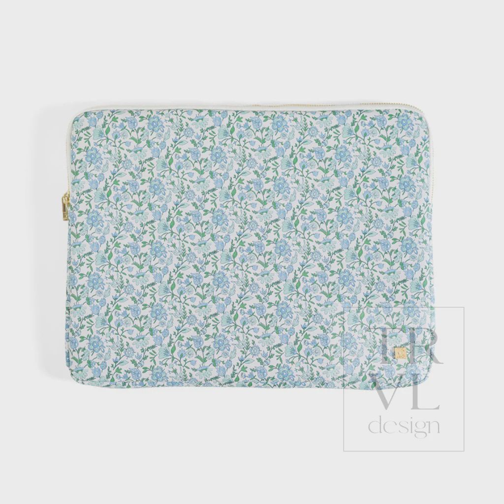 Quilted Laptop Sleeve, Pattern: Hamptons Floral