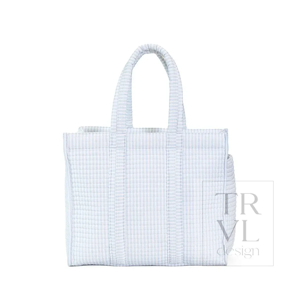 Pimlico Stripe Quilted Go Go Tote, Color: Blue