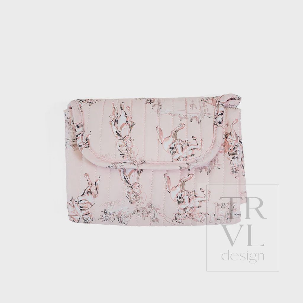 Cowgirl Toile Quilted Changing Mat