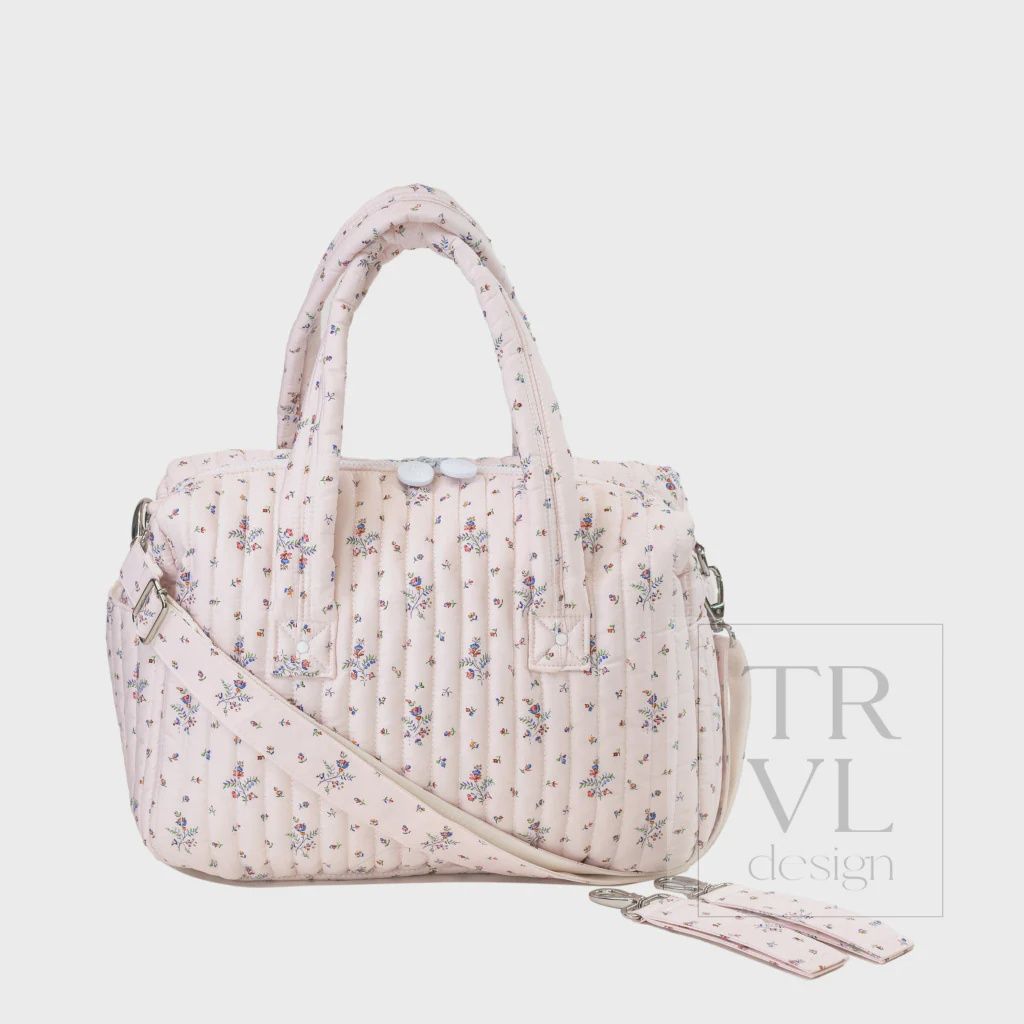 Fleurie Quilted Stroller Bag
