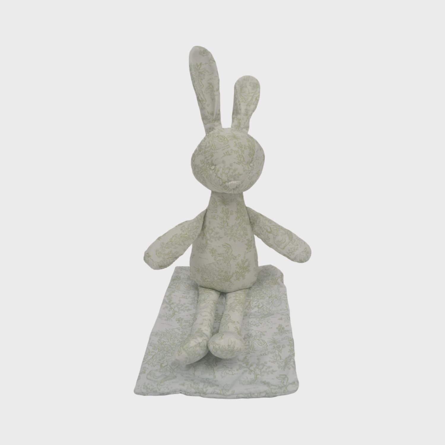 Bunny Toile Green Bun Bun