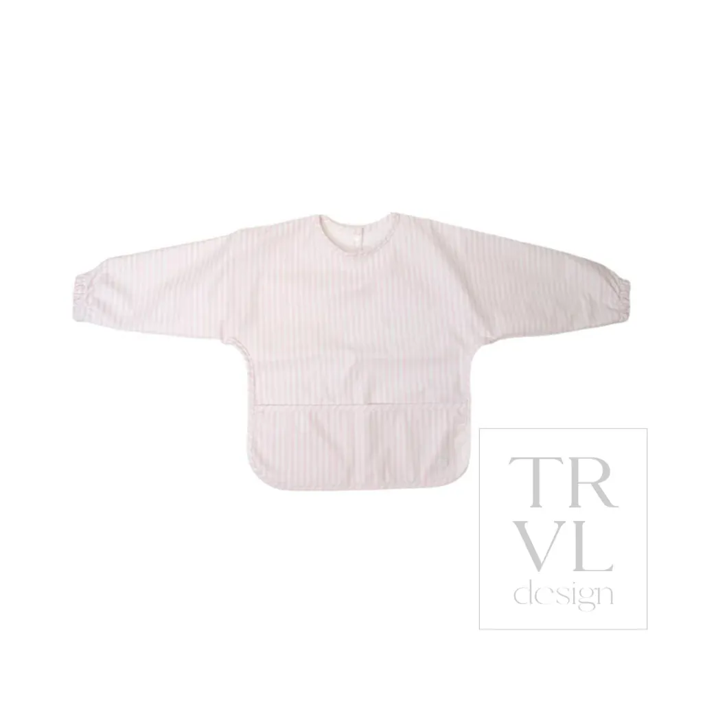 Pimlico Check Perfect Smock Bib, Color: Pink, Size: Large