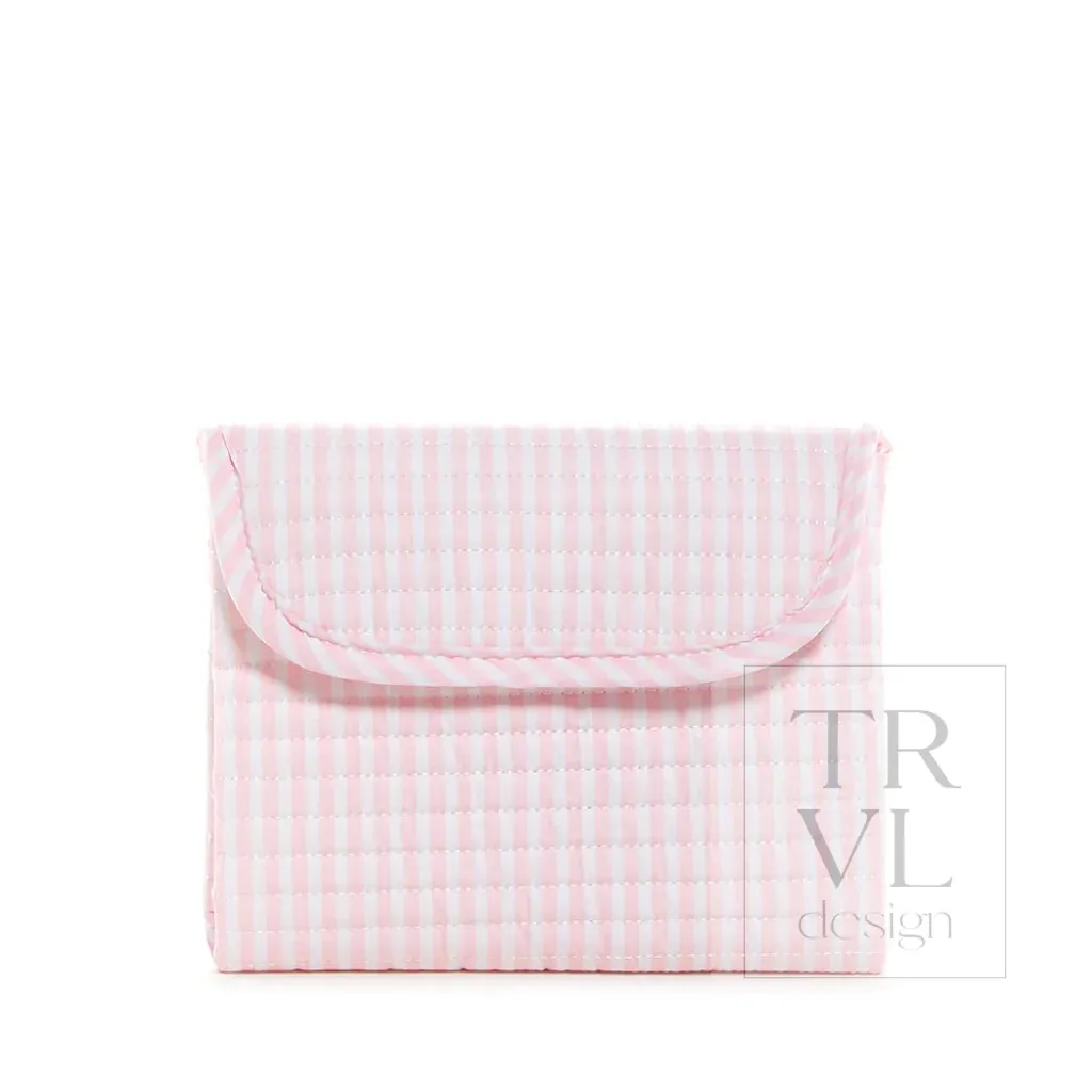 Pimlico Strip Quilted Changing Mat, Color: Pink