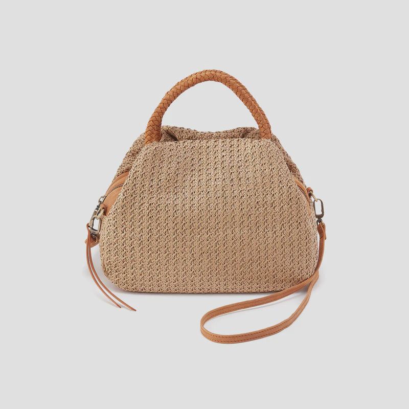 Darling Small Satchel, Color: Meadow Woven Straw