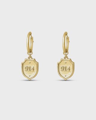 Psalm 91:4 Hoop Earrings