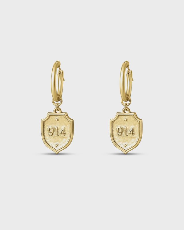 Psalm 91:4 Hoop Earrings