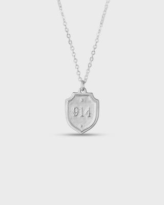 Psalm 91:4 Silver Necklace