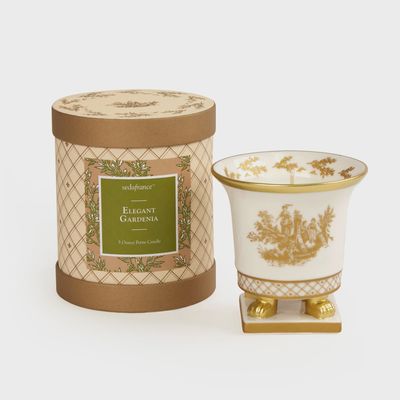 Elegant Gardenia Toile Petite Ceramic
