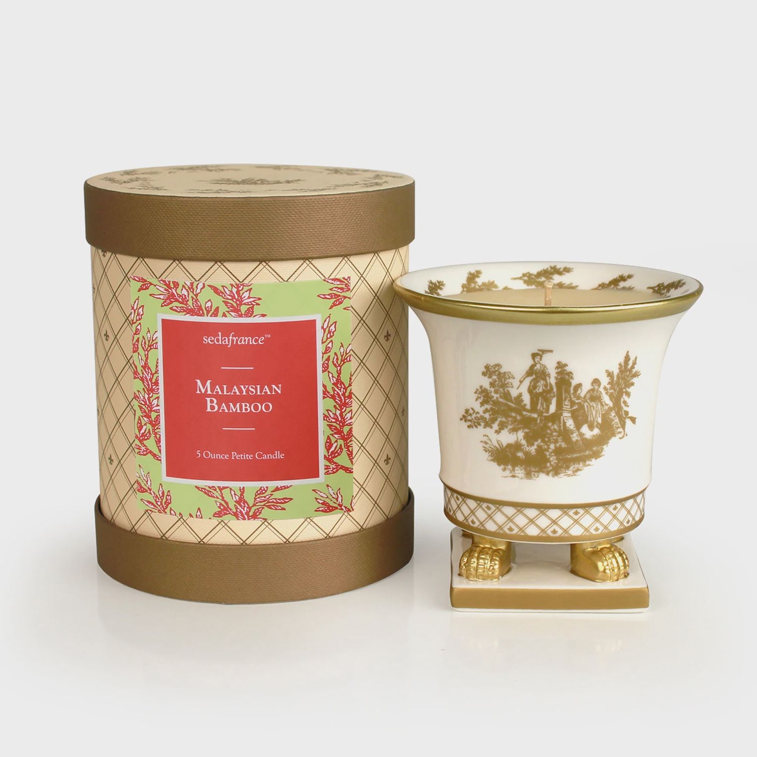 Malaysian Bamboo Toile Petite Ceramic