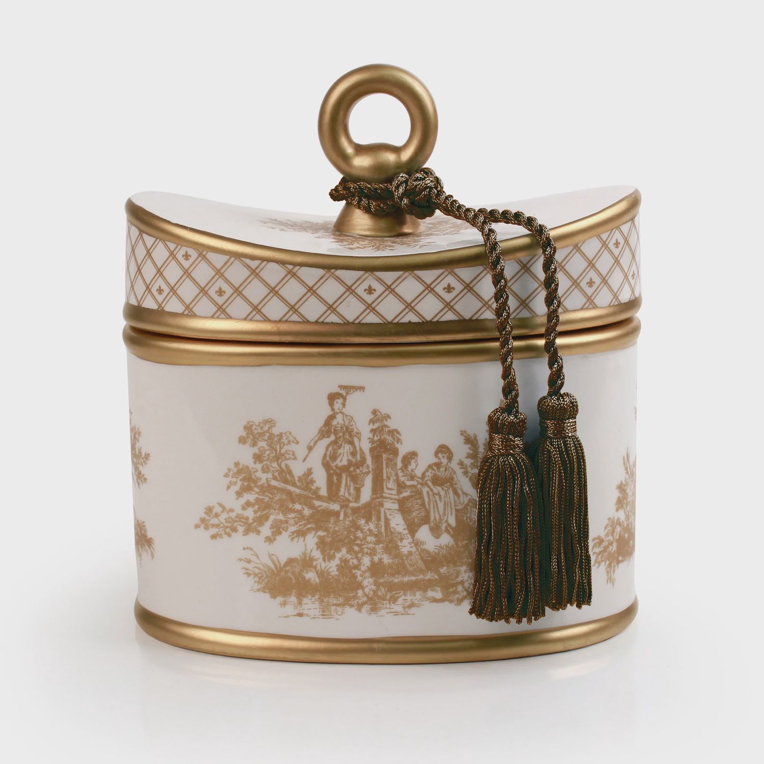 Japanese Quince Toile 2 Wick Ceramic