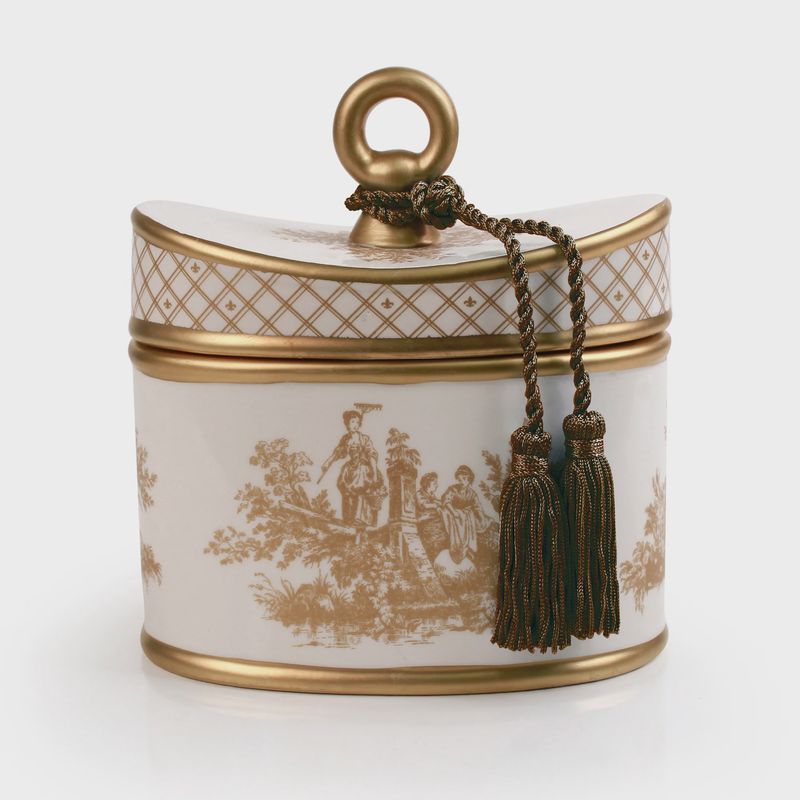 Japanese Quince Toile 2 Wick Ceramic
