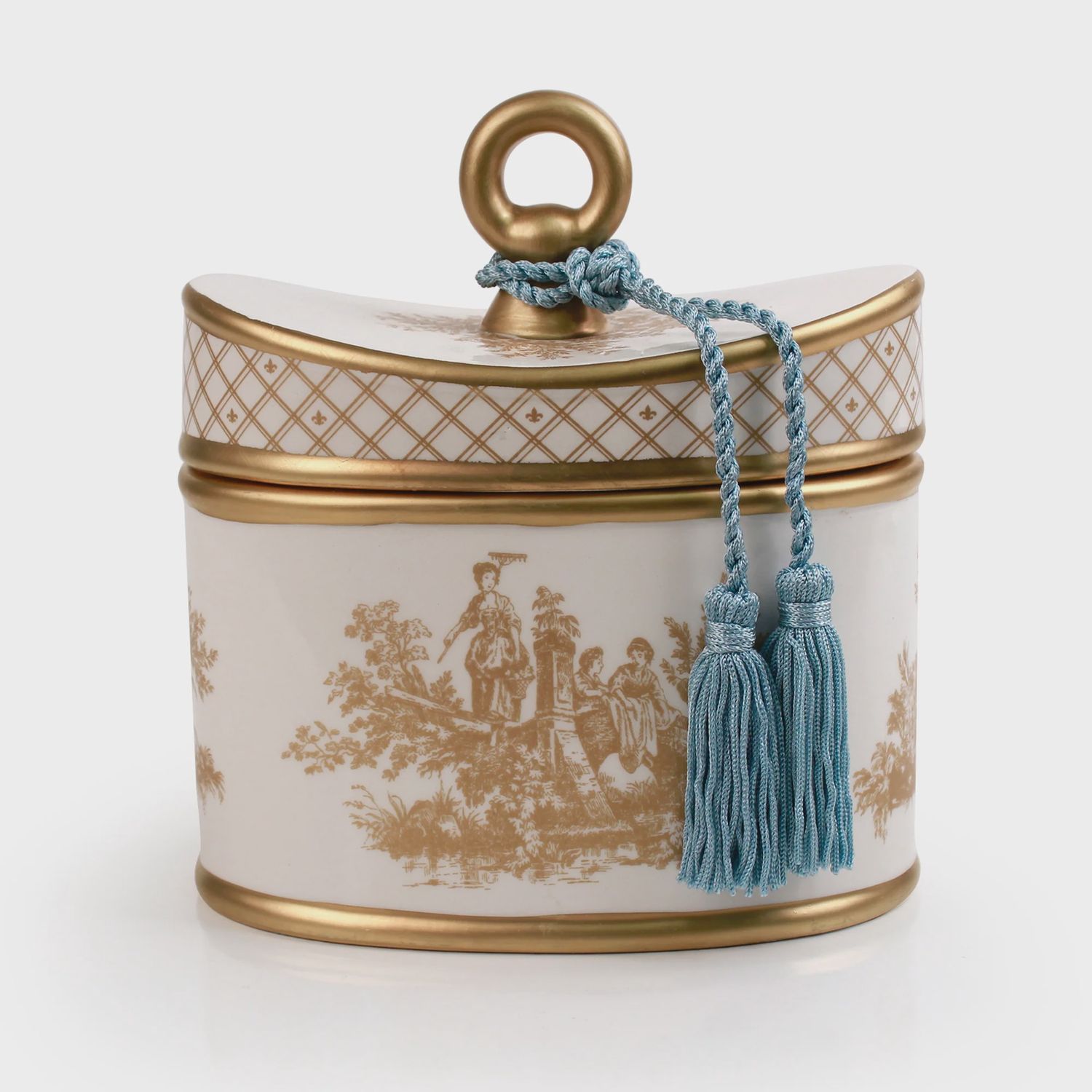 French Tulip Toile 2 Wick Ceramic