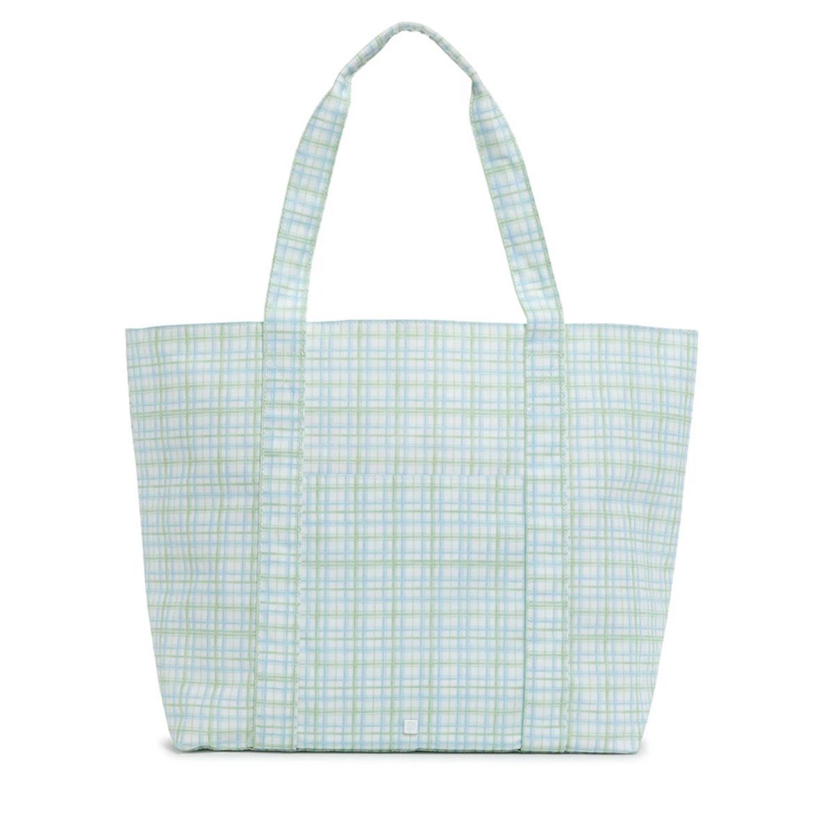 Classic Plaid Jumbo Tote, Color: Green