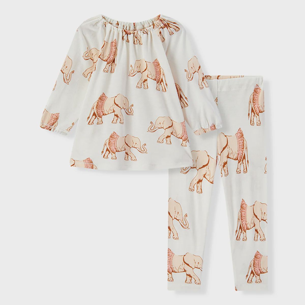Bamboo Dress &amp; Legging Set, Size: 12-18 mnths, Style: Tutu Elephant